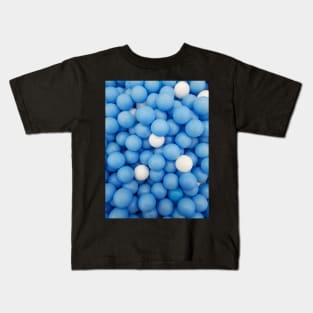 Blue ball pattern photography Kids T-Shirt